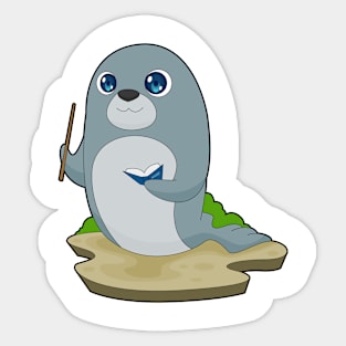 Seal Teacher Book Sticker